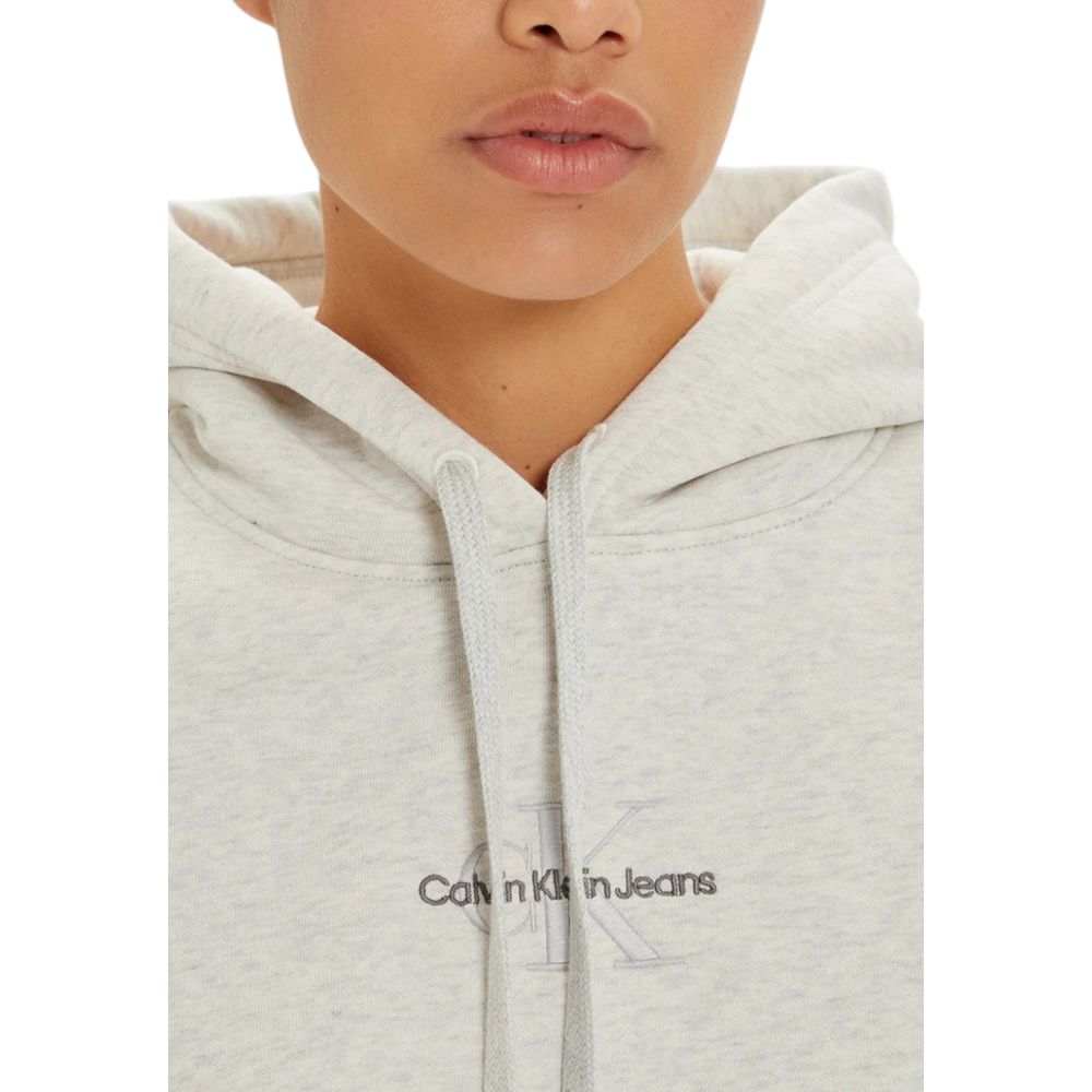 Calvin Klein Jeans Grå Bomuldssweater