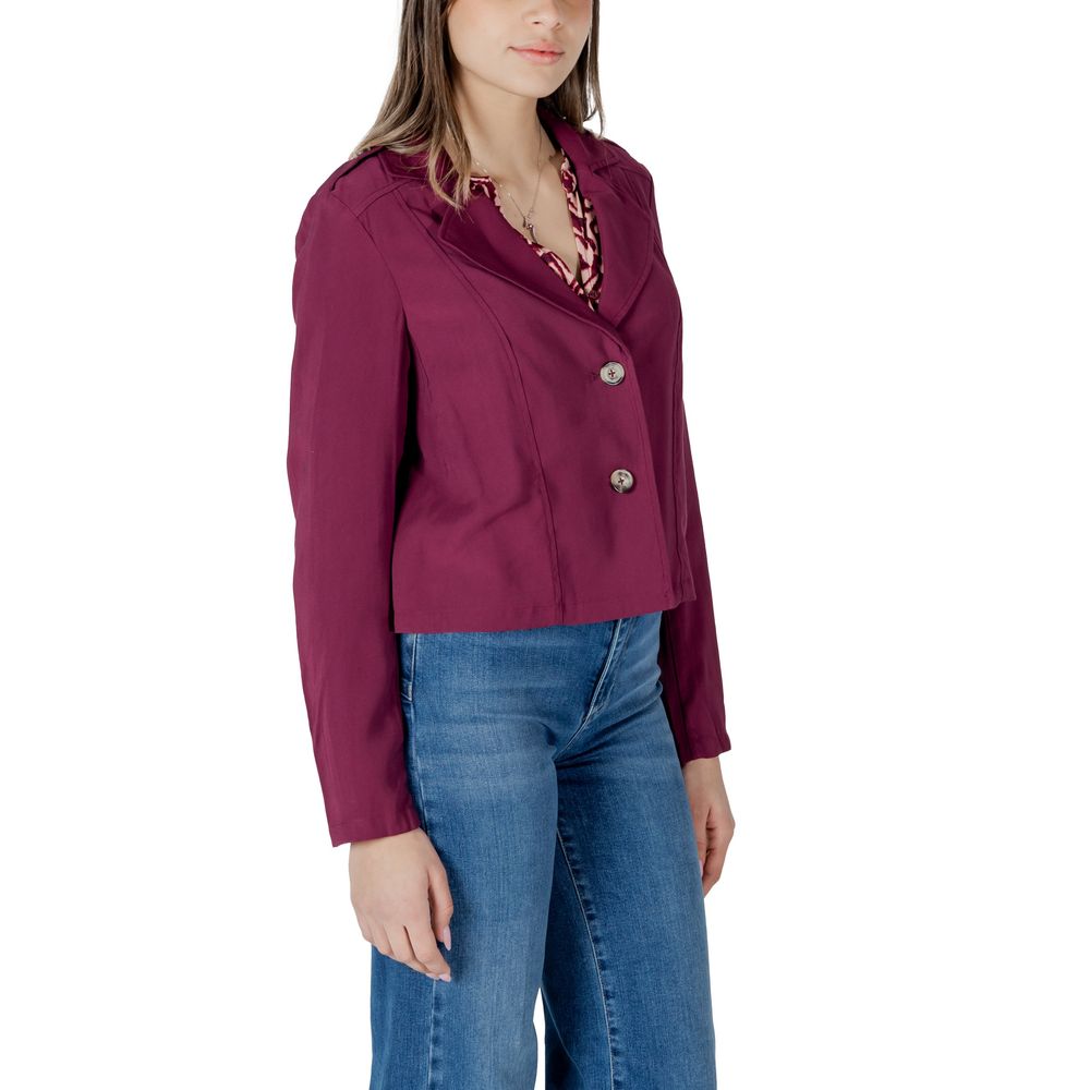 Street One Purple Viscose Jackets & Coat