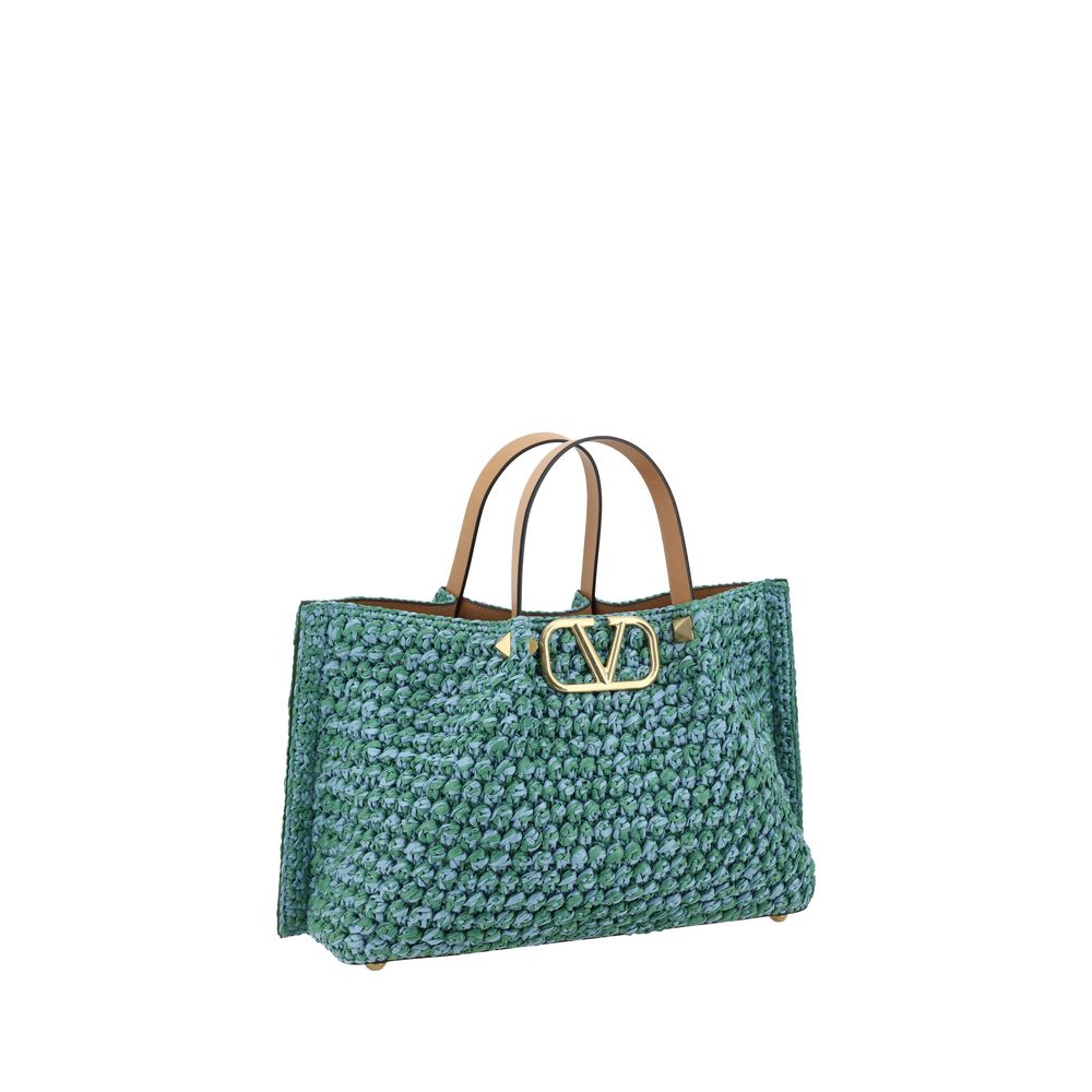 Valentino Garavani Raffia mulepose