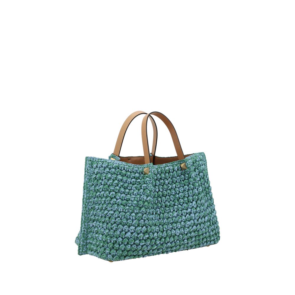 Valentino Garavani Raffia mulepose