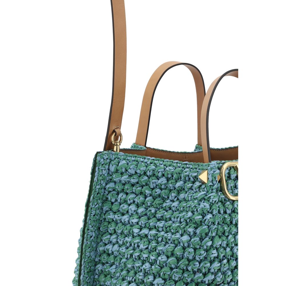 Valentino Garavani Raffia mulepose