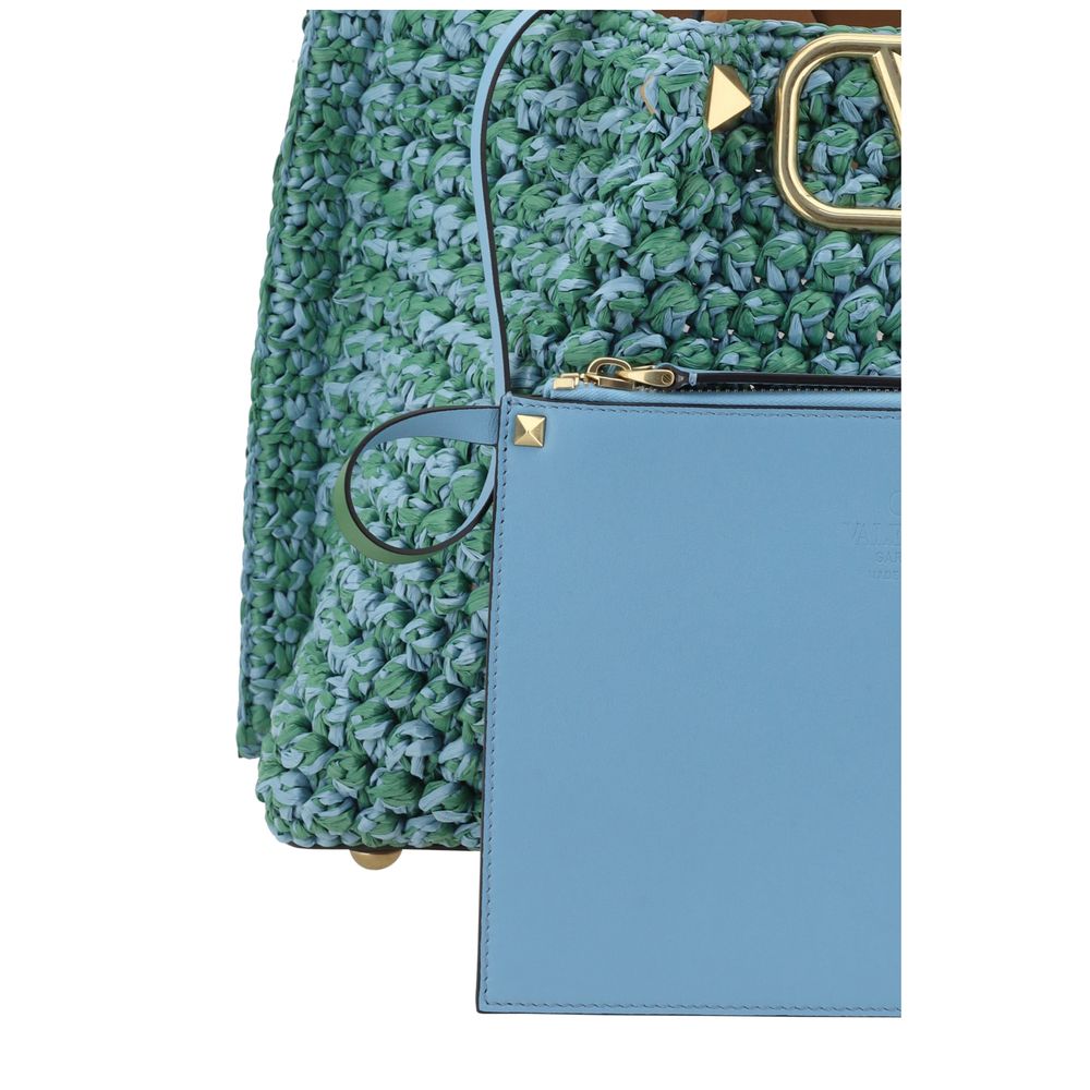 Valentino Garavani Raffia mulepose