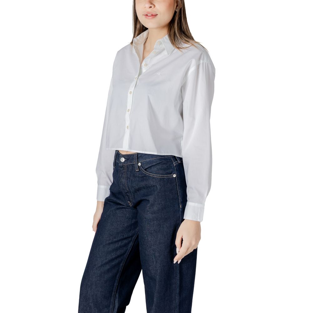 Calvin Klein Jeans Hvid Bomuldsskjorte