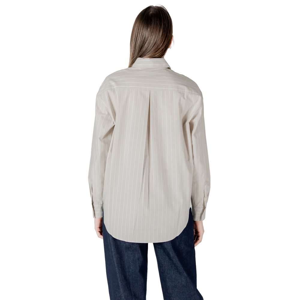 Calvin Klein Jeans Beige Bomuldsskjorte