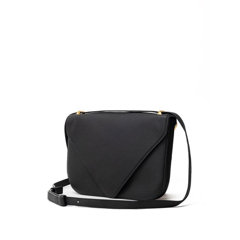 Bottega Veneta sort læder skuldertaske