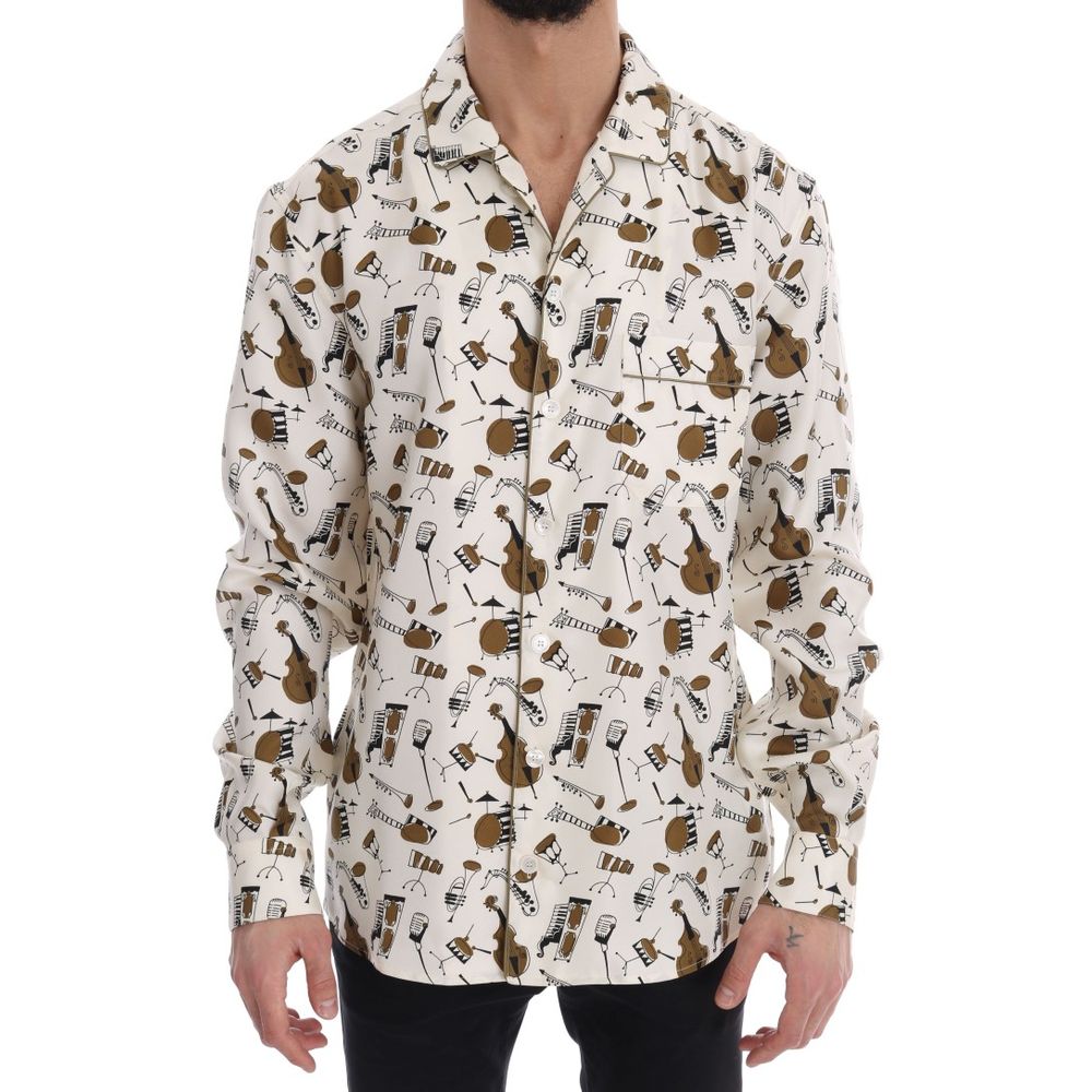 Dolce & Gabbana Flerfarvet Silkeskjorte