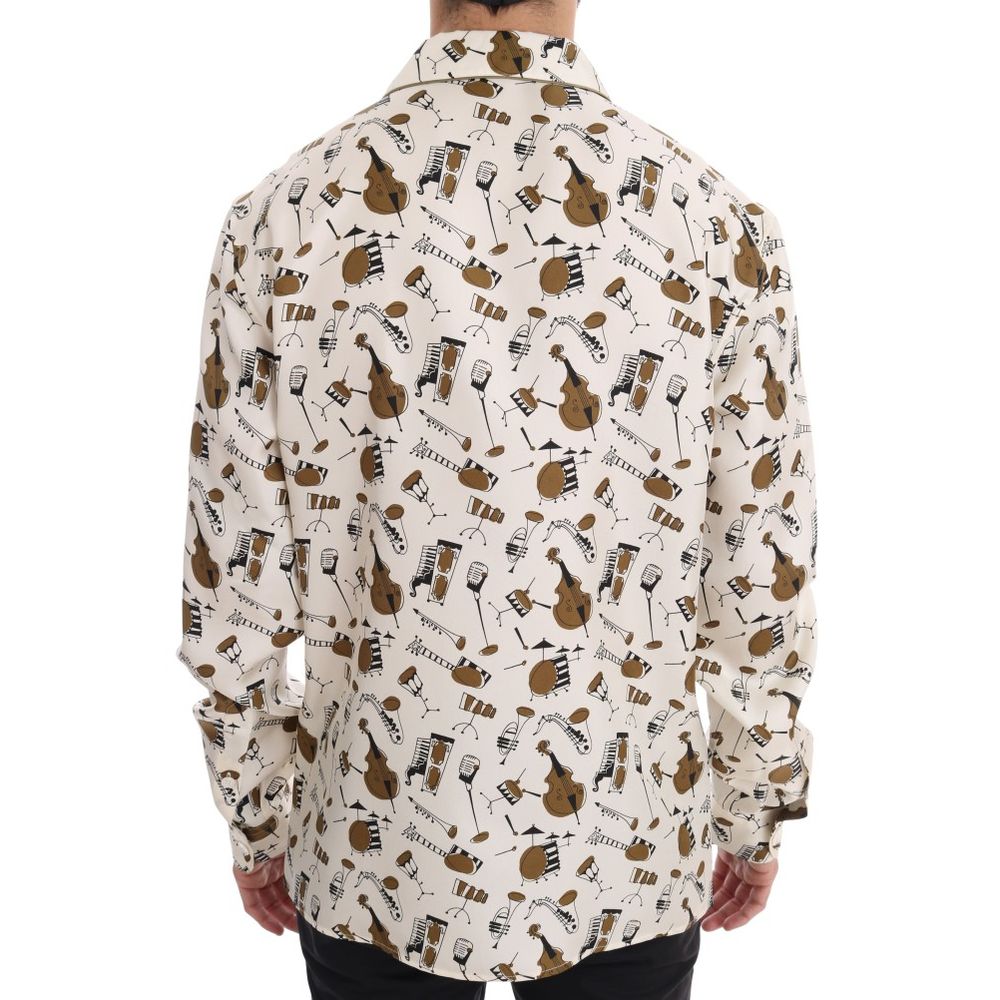 Dolce & Gabbana Flerfarvet Silkeskjorte