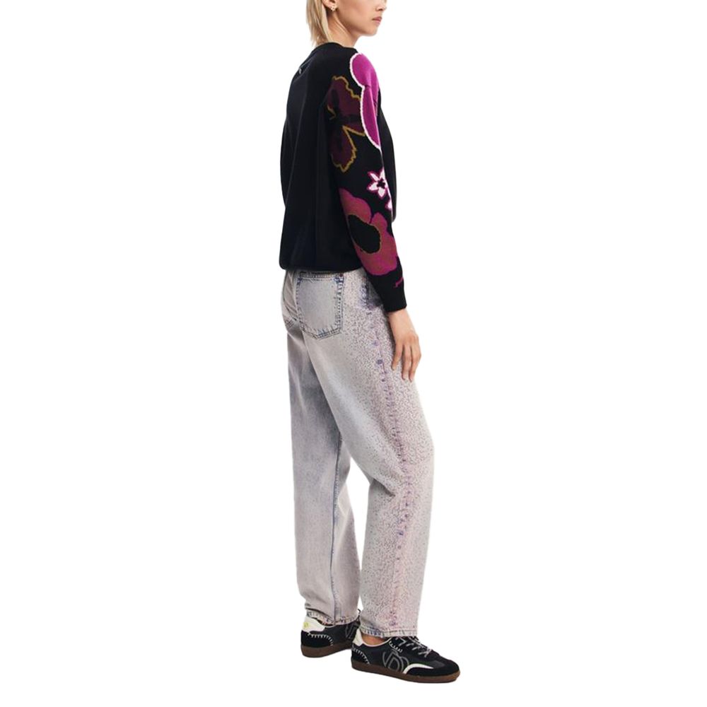 Desigual Sort Polyamid Sweater