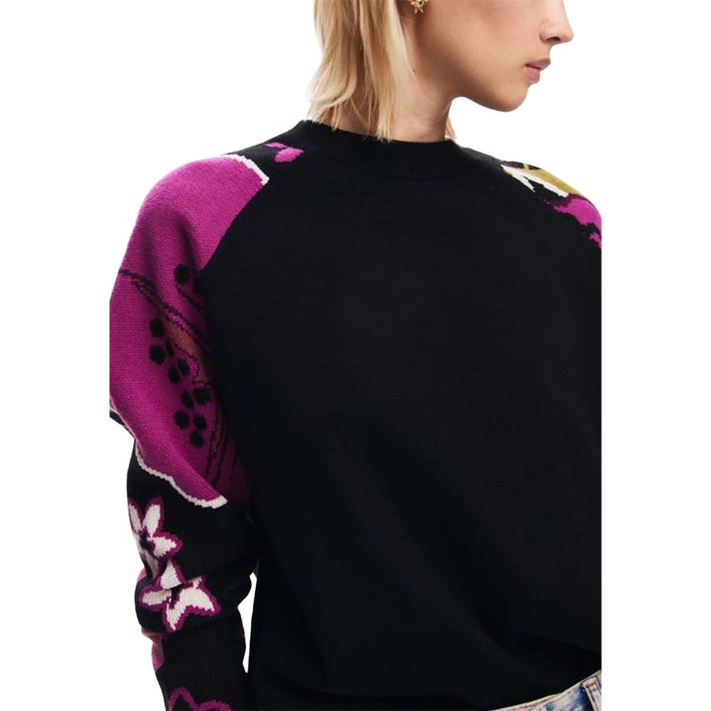 Desigual Sort Polyamid Sweater