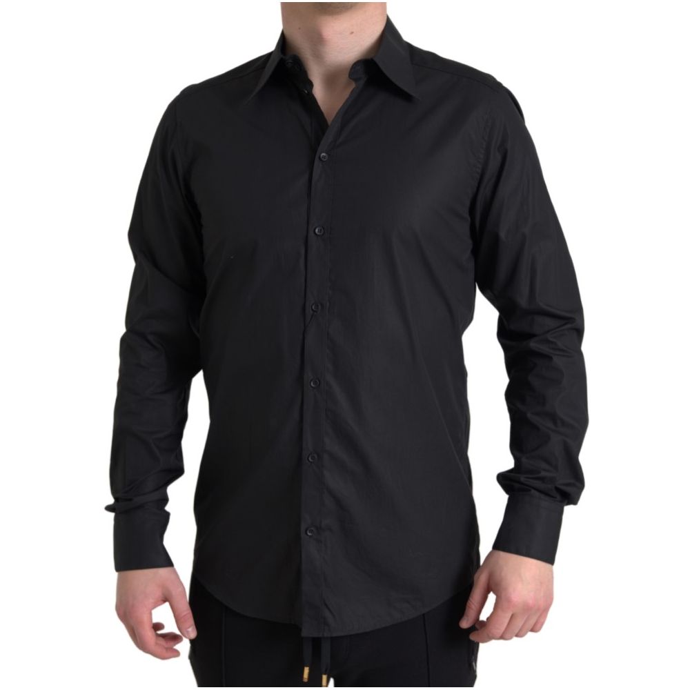Dolce & Gabbana sort bomuldsskjorte