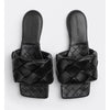 Bottega Veneta sort lædersandal