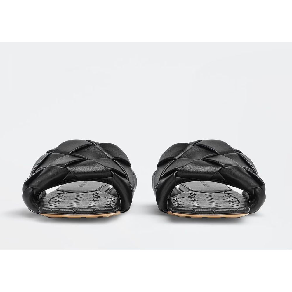 Bottega Veneta sort lædersandal