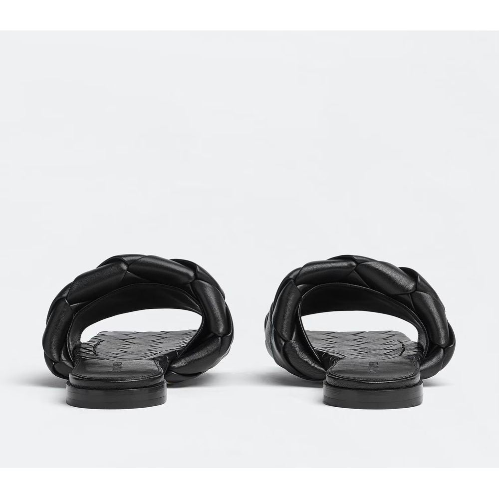 Bottega Veneta sort lædersandal