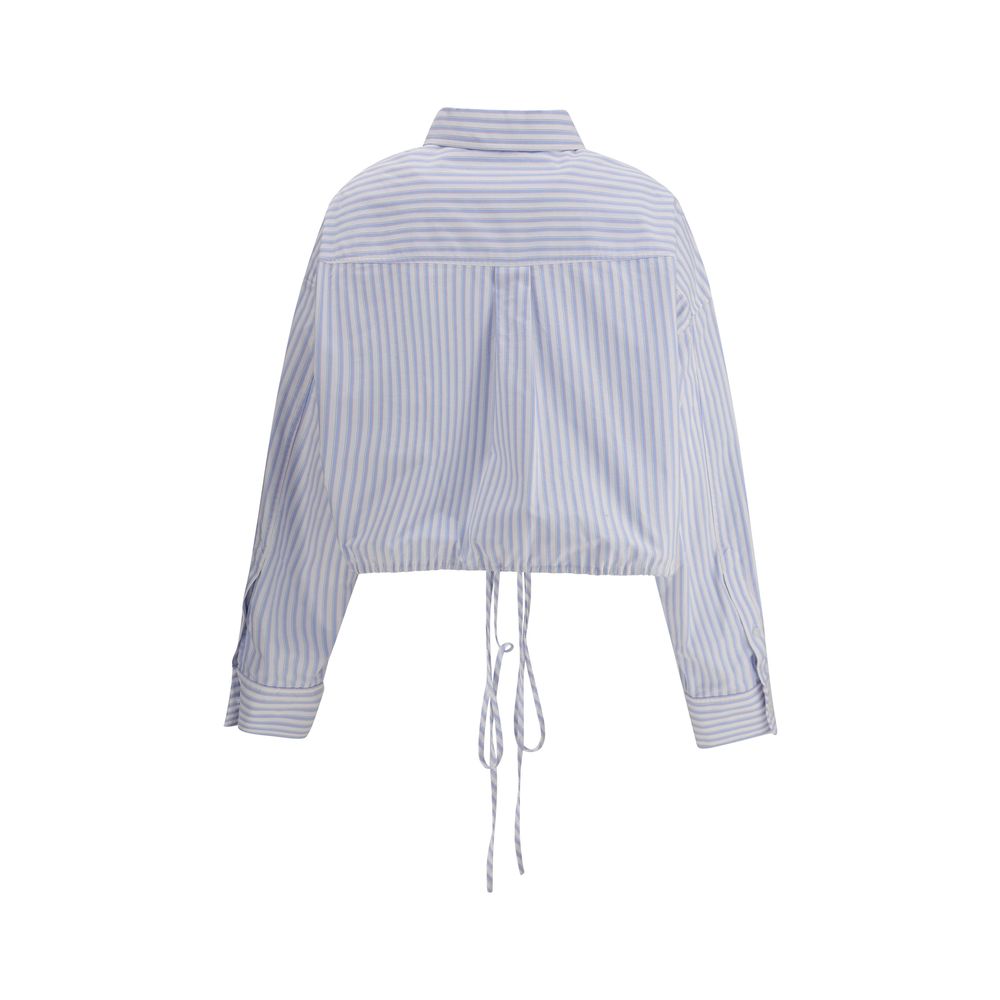 Alexander Wang Cropped Stribet Skjorte