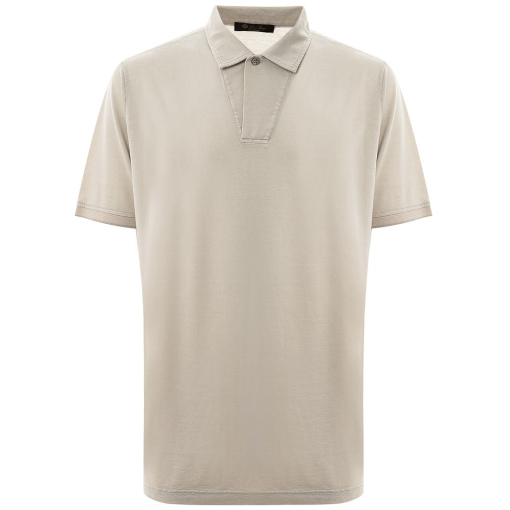 Loro Piana Grå bomulds poloshirt