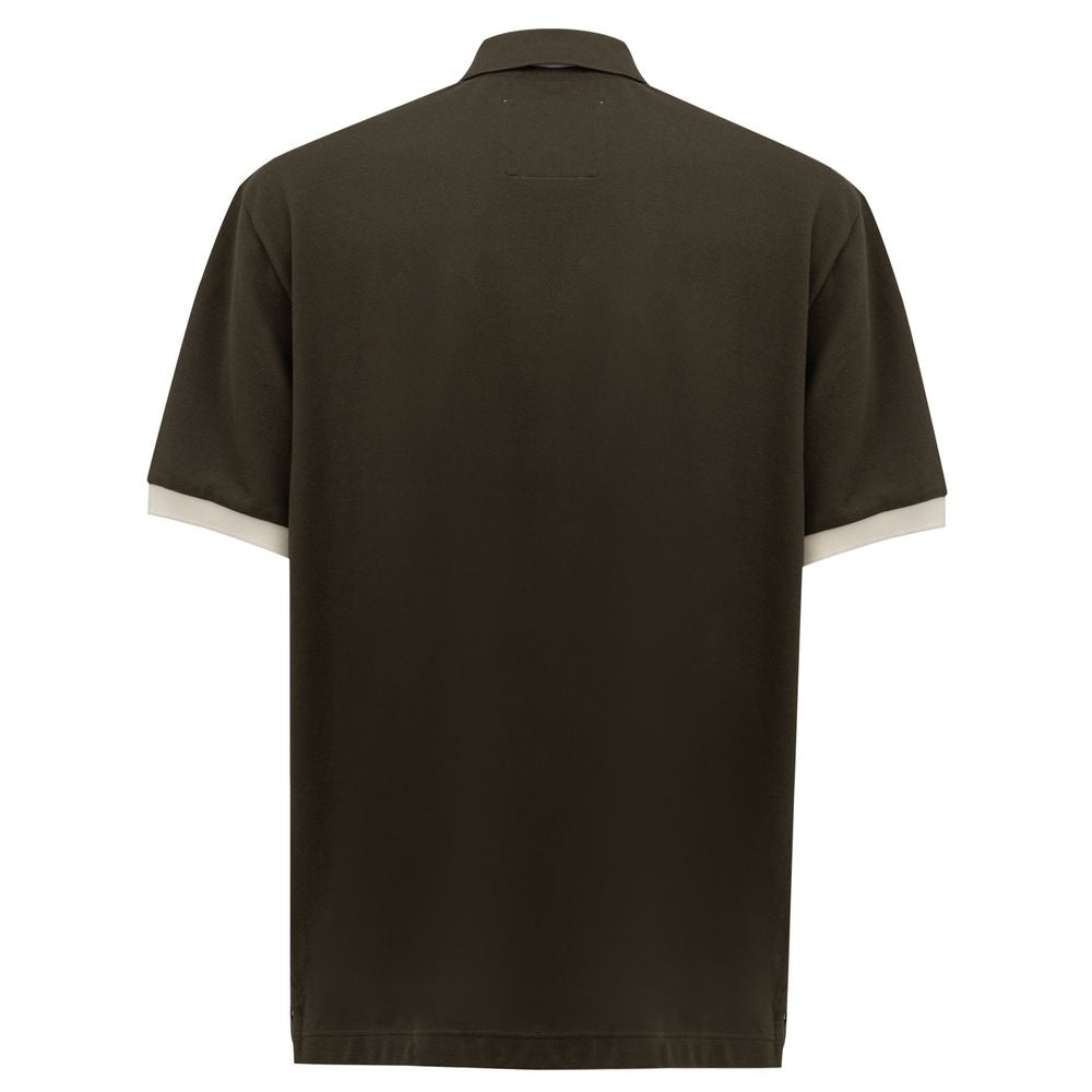 Canali grøn bomuld poloshirt