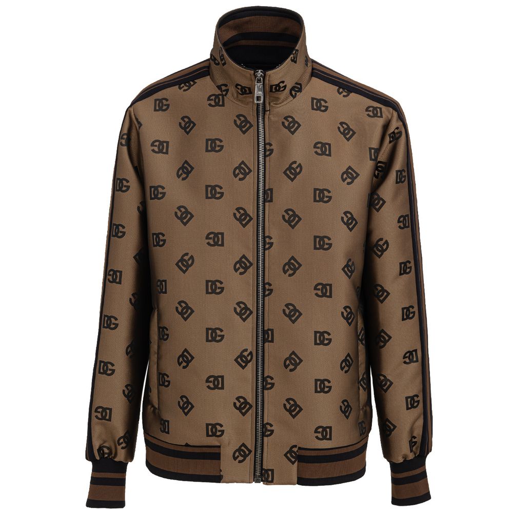 Dolce & Gabbana Bronze Polyester Jakke