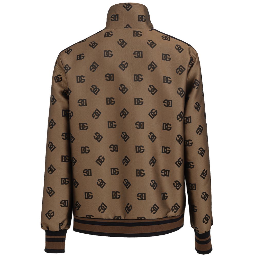 Dolce & Gabbana Bronze Polyester Jakke