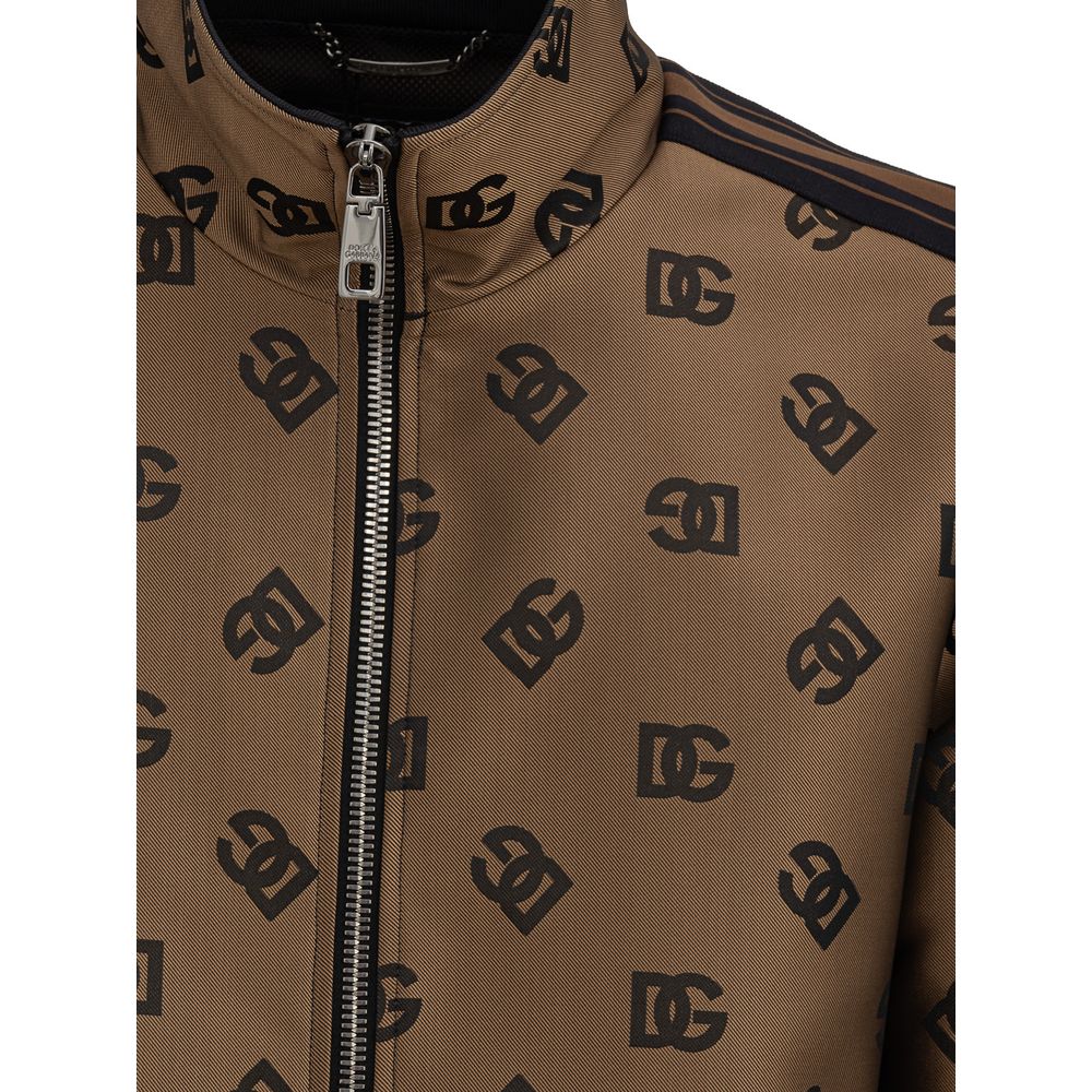 Dolce & Gabbana Bronze Polyester Jakke