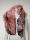 Dolce & Gabbana Pink Frost Fox Fur Halsvarmer Vintertørklæde