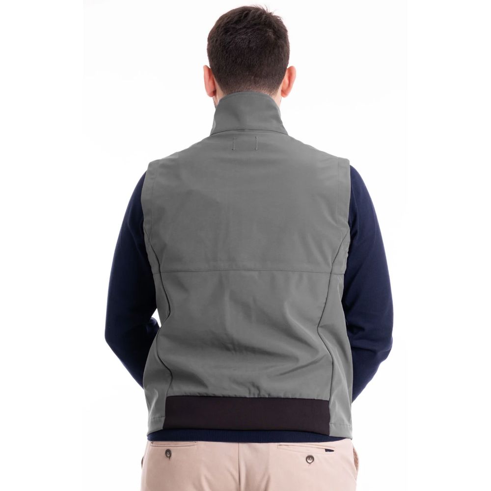 Refrigiwear Gray Polyester Men Vest