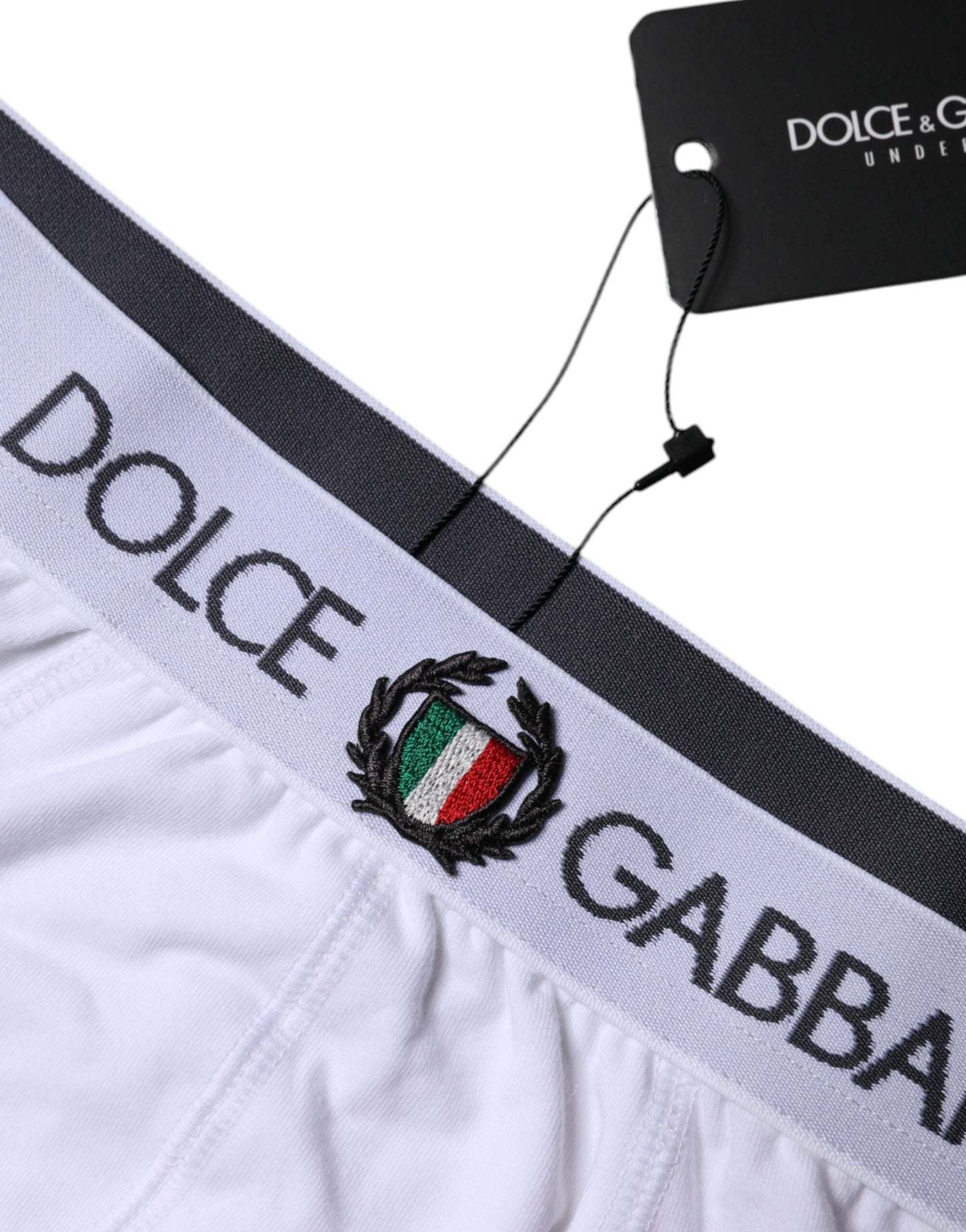 Dolce & Gabbana White Cotton Stretch Regular Boxer Underwear
