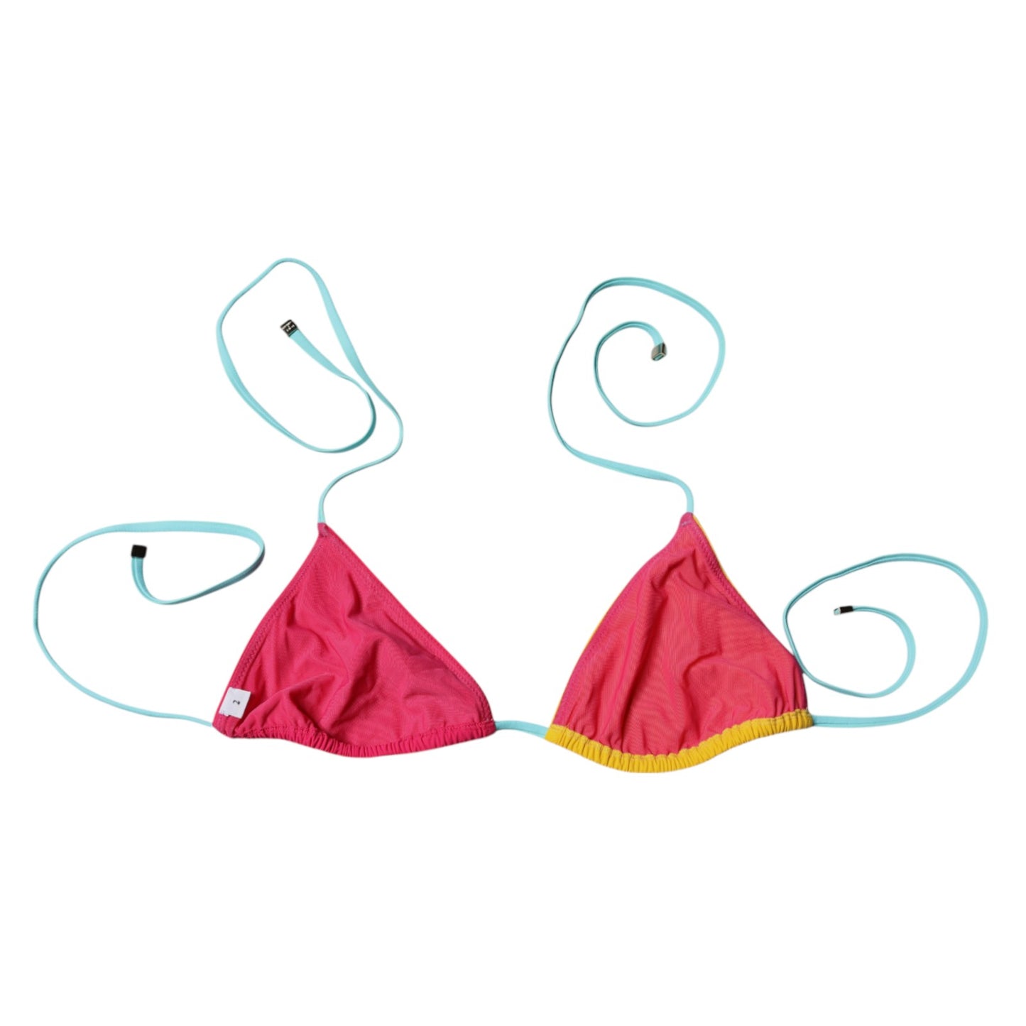 Dolce & Gabbana Flerfarvet Halter Beachwear Bikini Top Badetøj