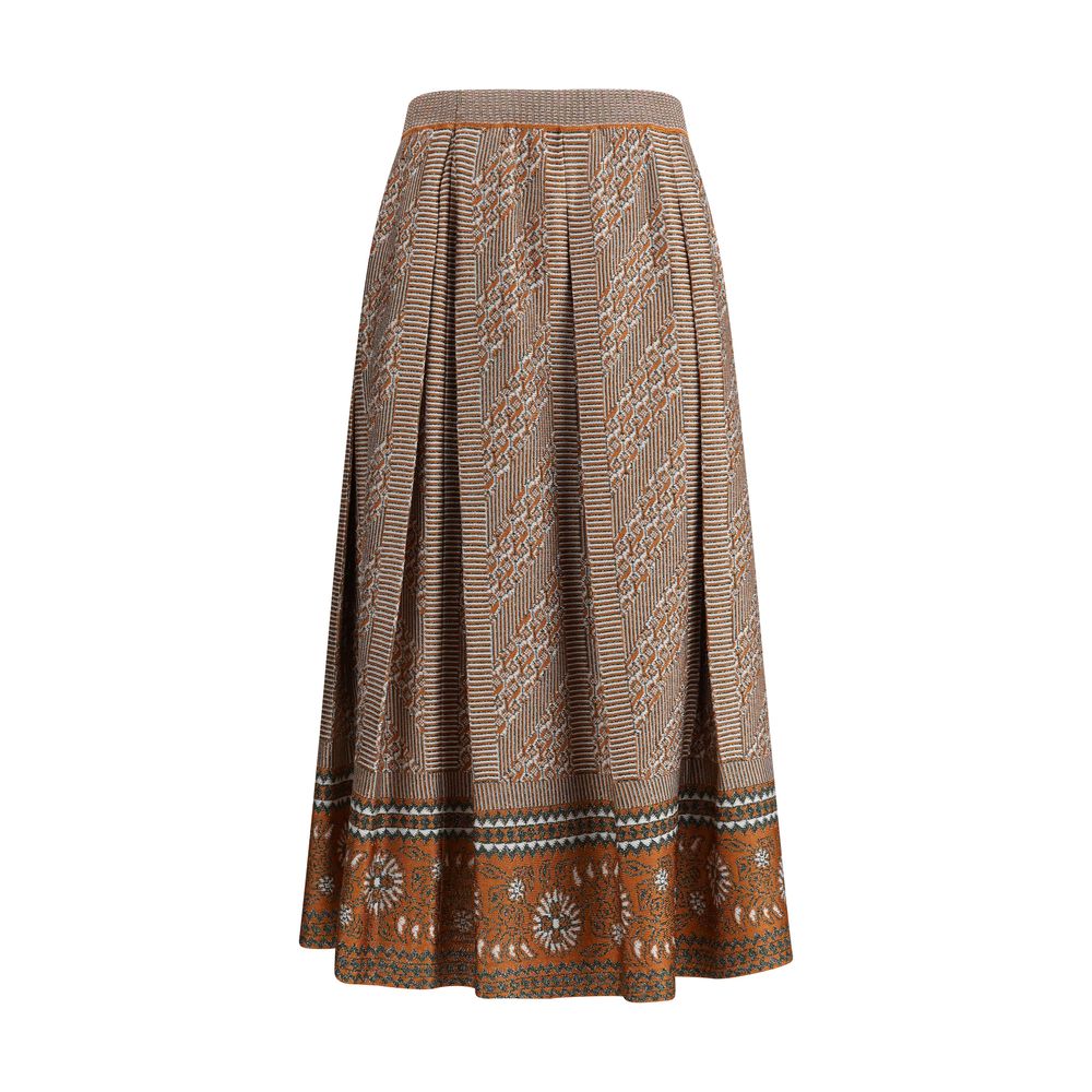 Valentino Strik lurex midi nederdel