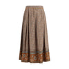 Valentino Strik lurex midi nederdel