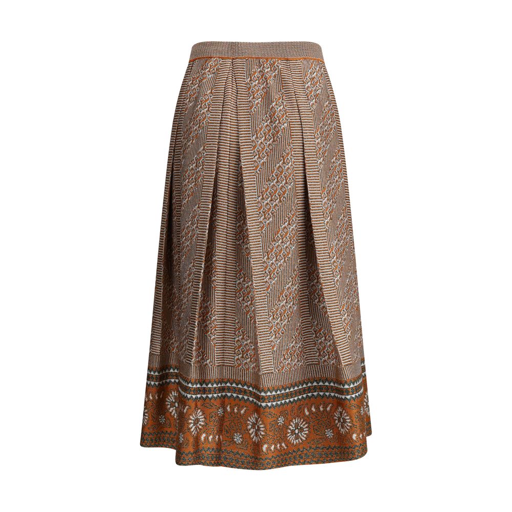 Valentino Strik lurex midi nederdel