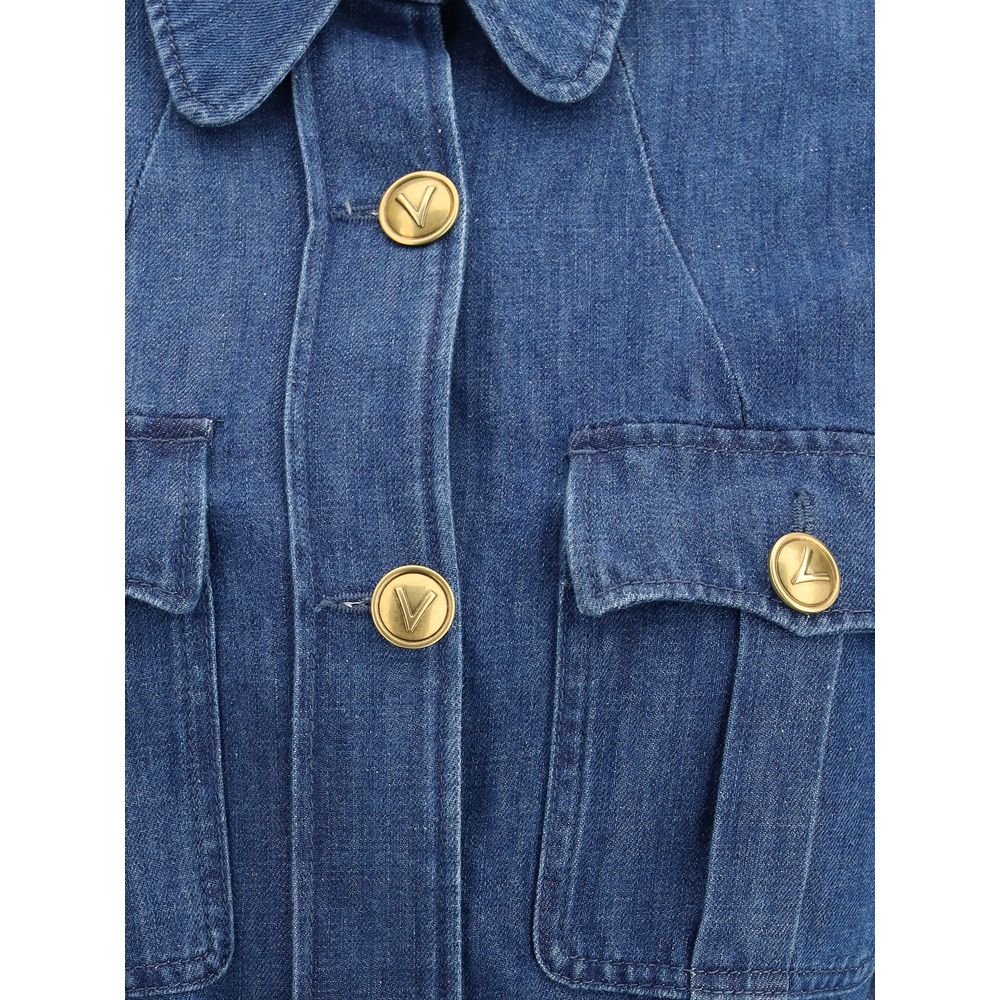 Valentino denimjakke med bælte