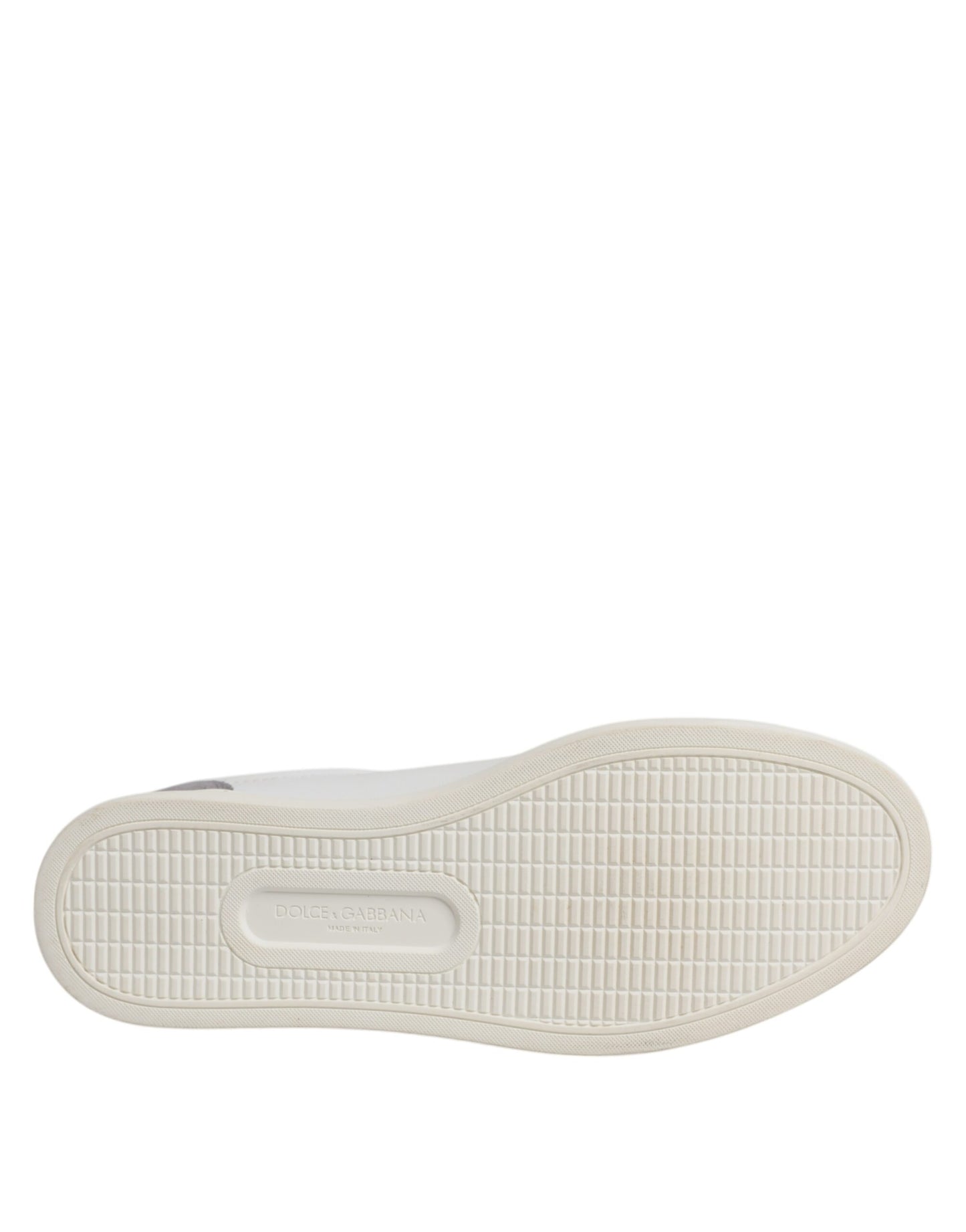 Dolce & Gabbana Hvide Lave Sneakers i Ruskind