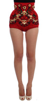 Dolce & Gabbana Enchanted Sicilian Rose Broderet Mini Shorts