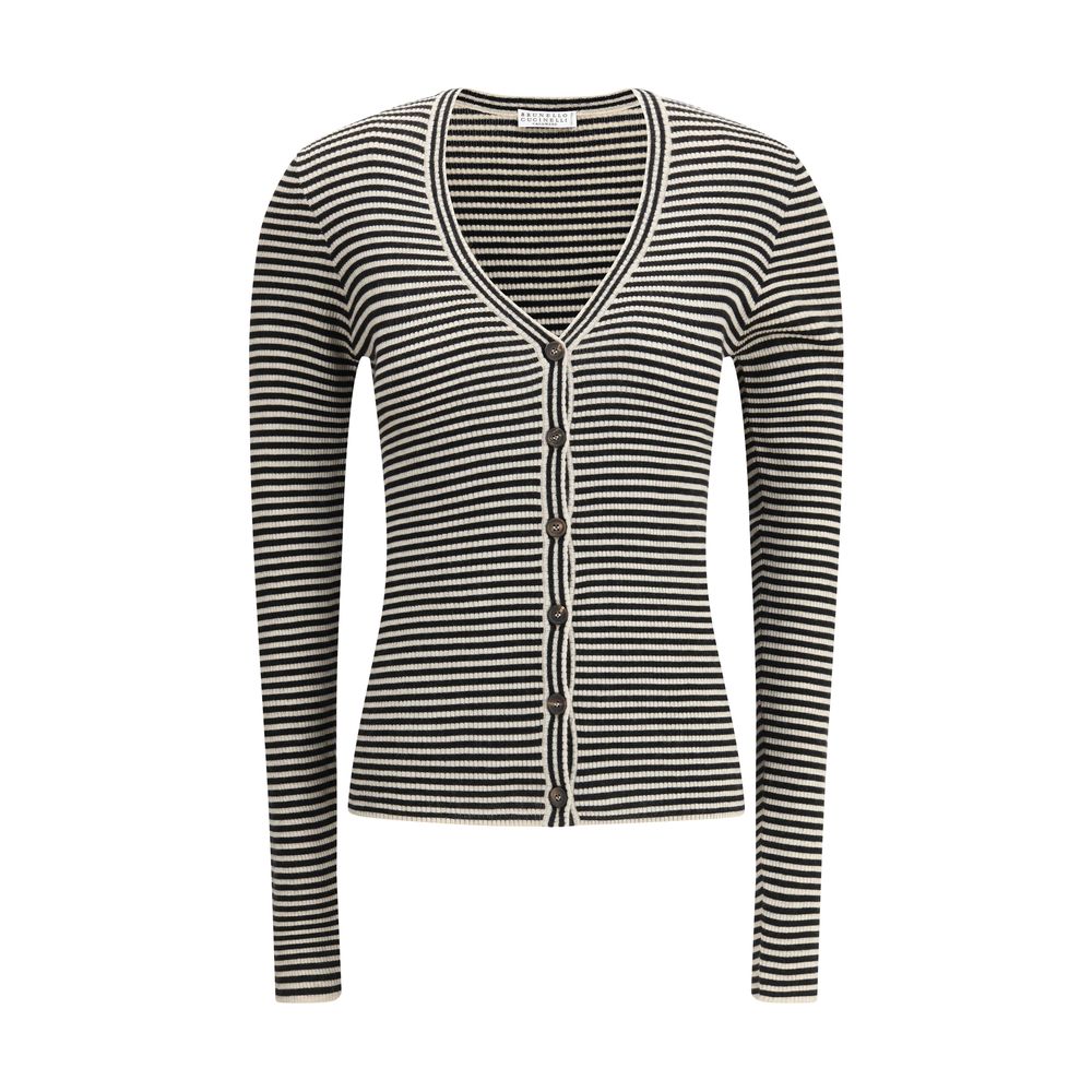 Brunello Cucinelli stribet cardigan