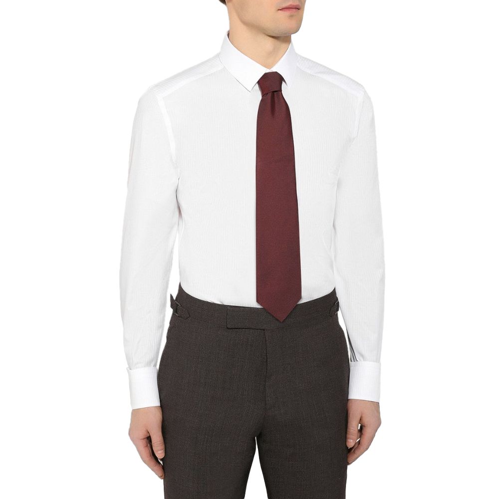 Dolce & Gabbana Hvid Bomuldsskjorte