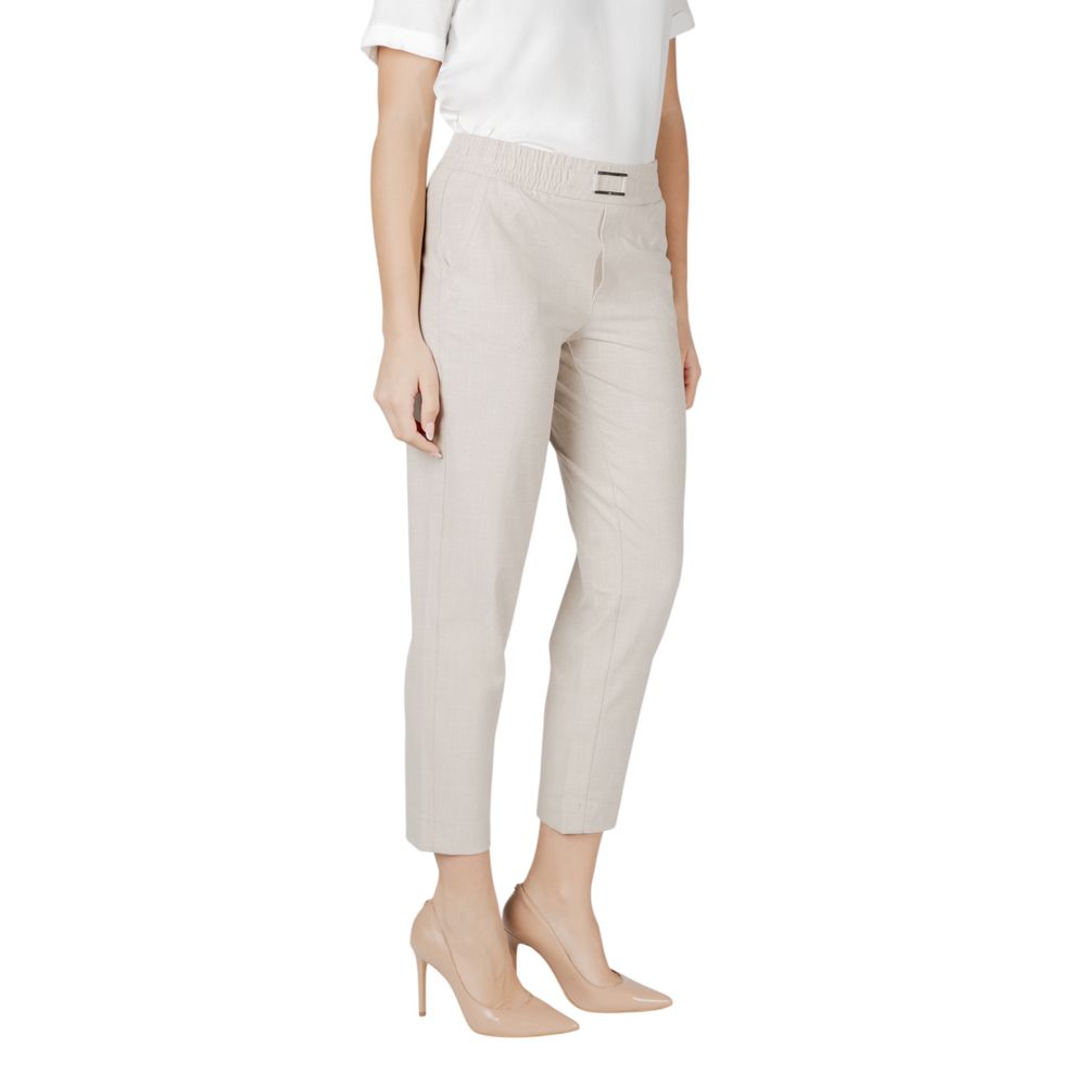 Street One Beige Viskose Jeans & Bukser
