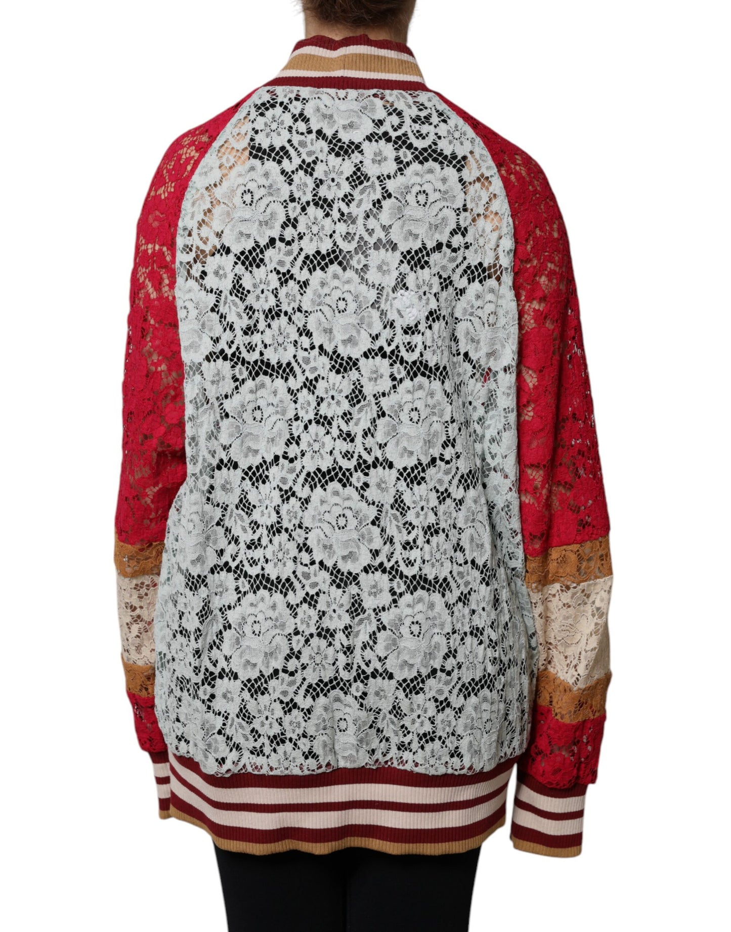 Dolce & Gabbana Flerfarvet Blomsterprintet Cardigan i Blonde