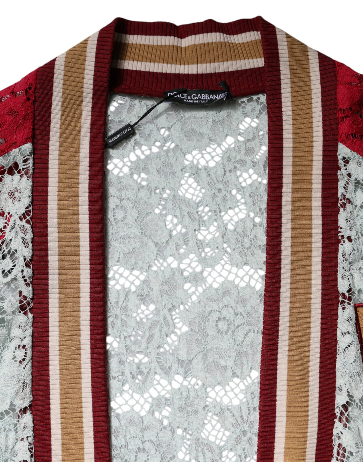 Dolce & Gabbana Flerfarvet Blomsterprintet Cardigan i Blonde