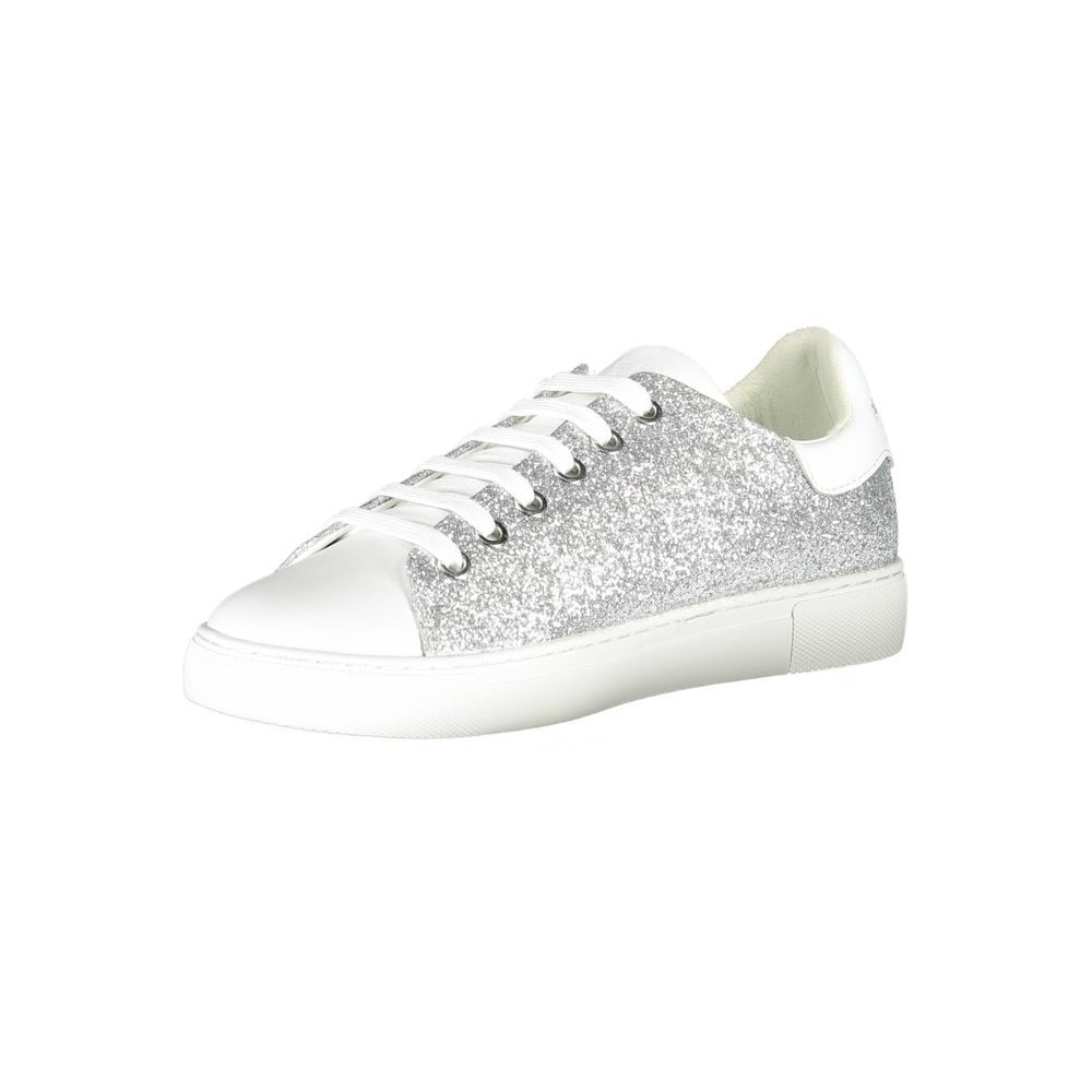 Emporio Armani sølvfarvet polyester damesko