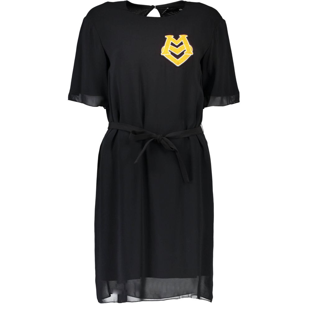 Love Moschino Sort Kjole Med Andre Fibre Til Kvinder