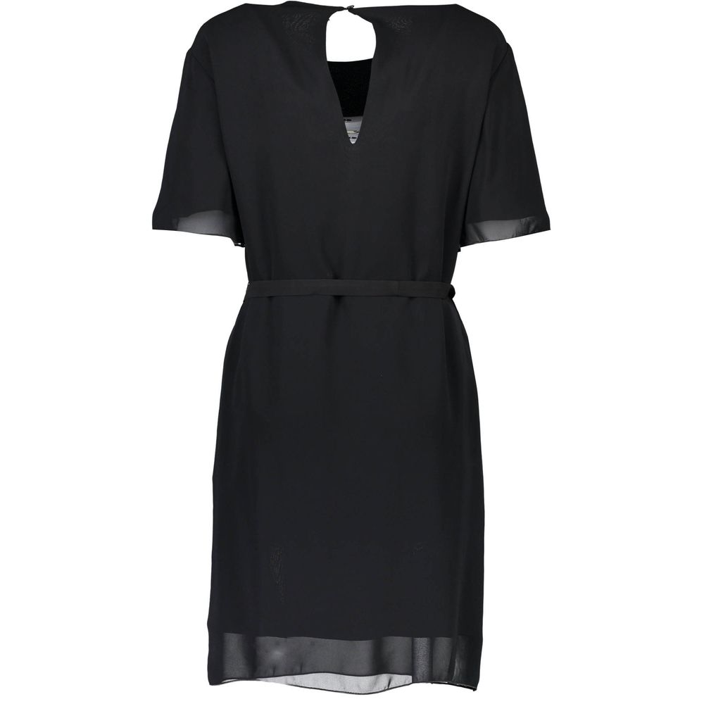 Love Moschino Sort Kjole Med Andre Fibre Til Kvinder