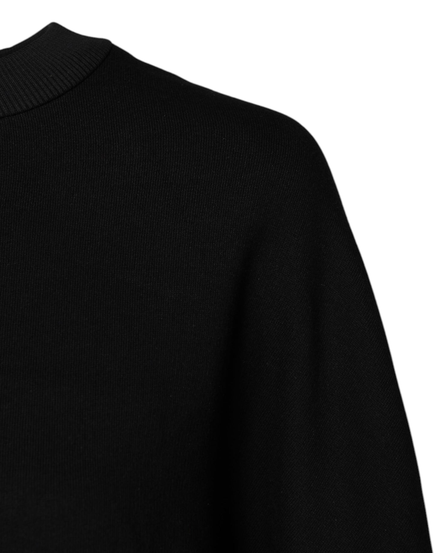 Dolce & Gabbana Sort bomuldssweatshirt med rund hals