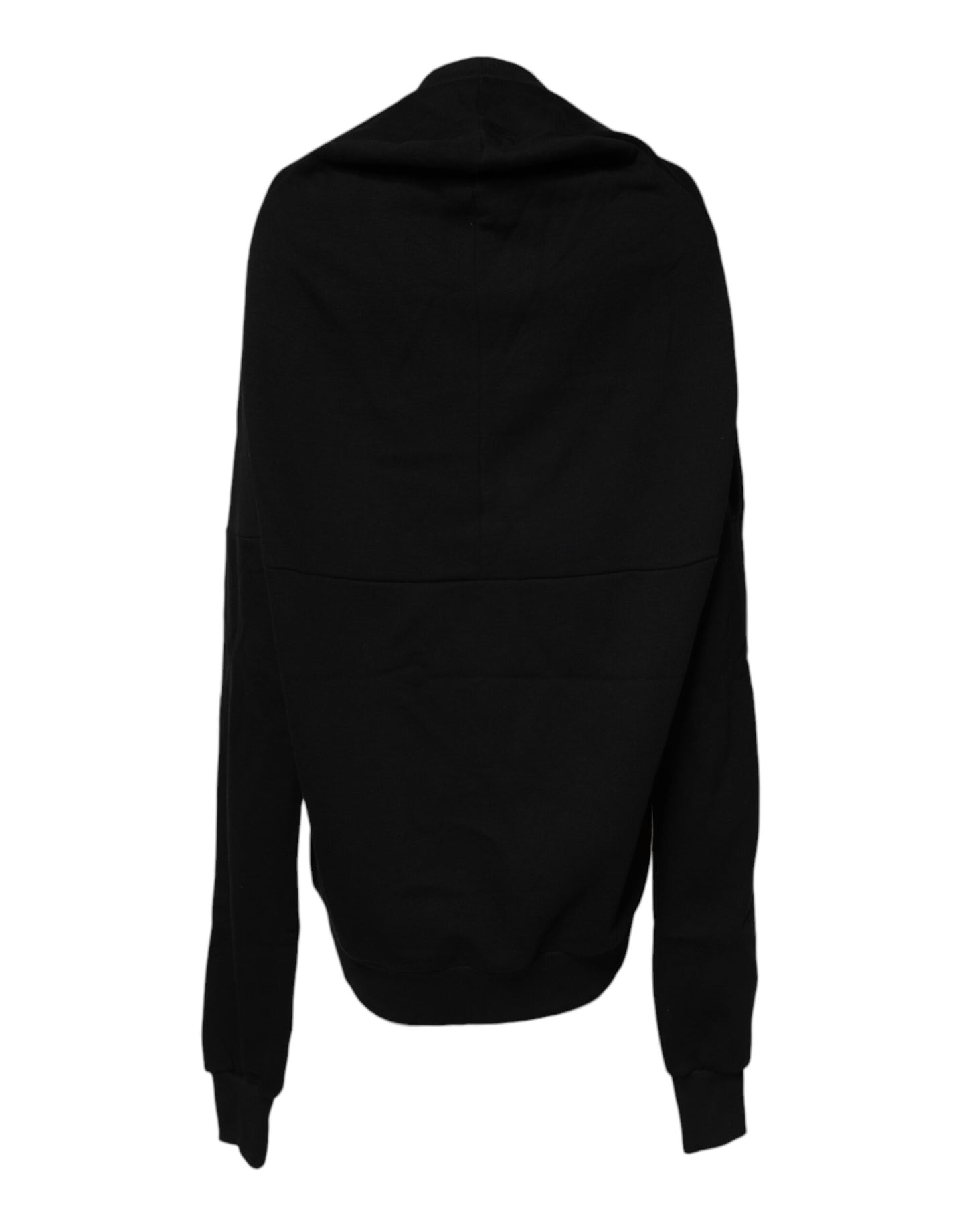 Dolce & Gabbana Sort bomuldssweatshirt med rund hals