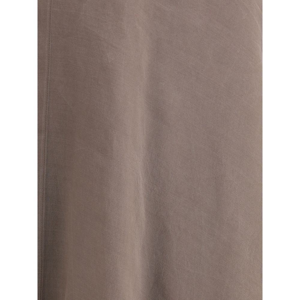Brunello Cucinelli Silke crêpe midi nederdel