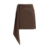 Prada Crepe de Chine Mini-nederdel