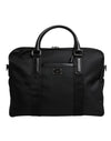 Dolce & Gabbana Black Leather Document Briefcase Top Handle Bag