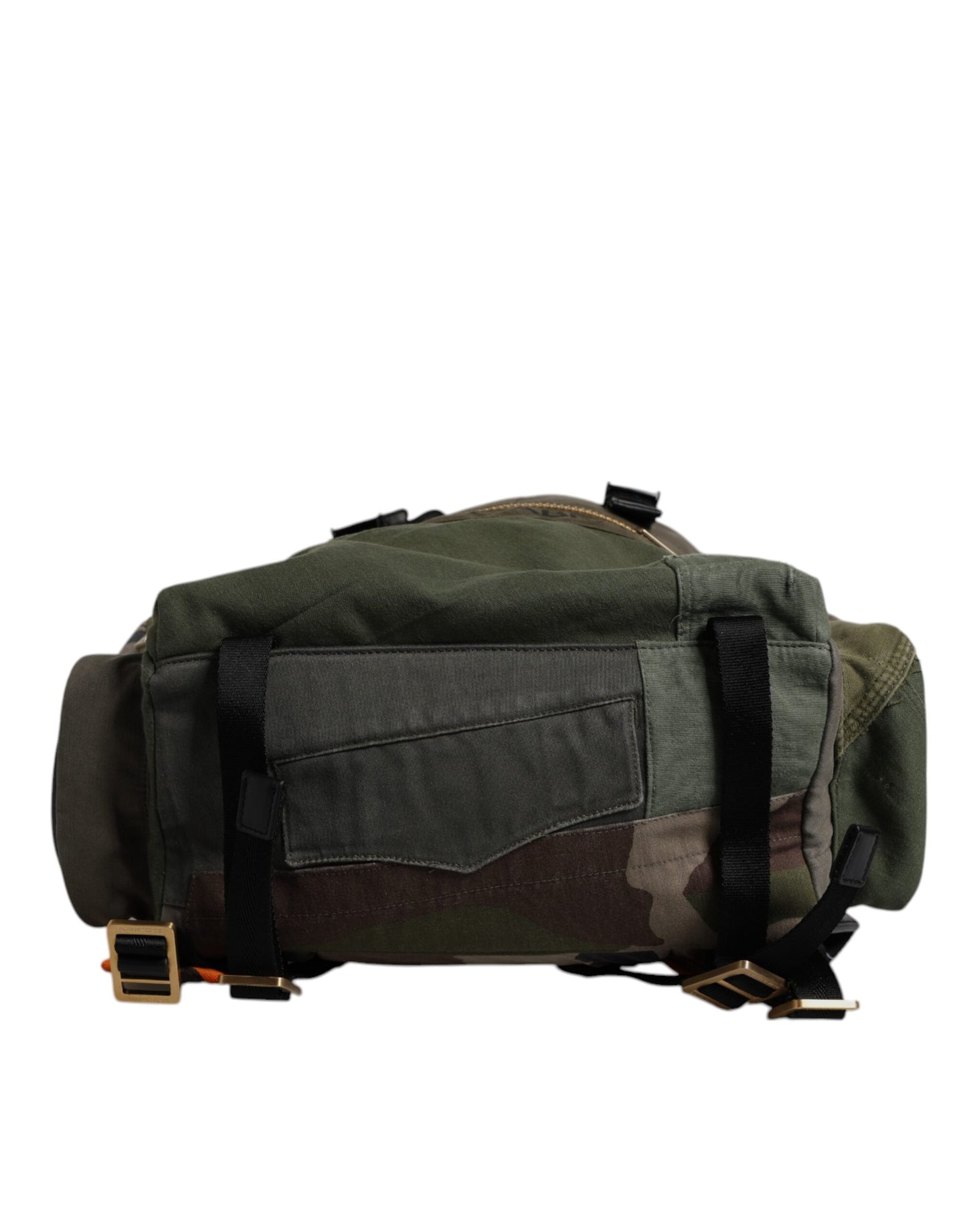 Dolce & Gabbana Militærgrøn Patchwork Rejserygsæktaske