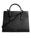 Versace Black Large Leather Top Handle Shoulder Crossbody Bag