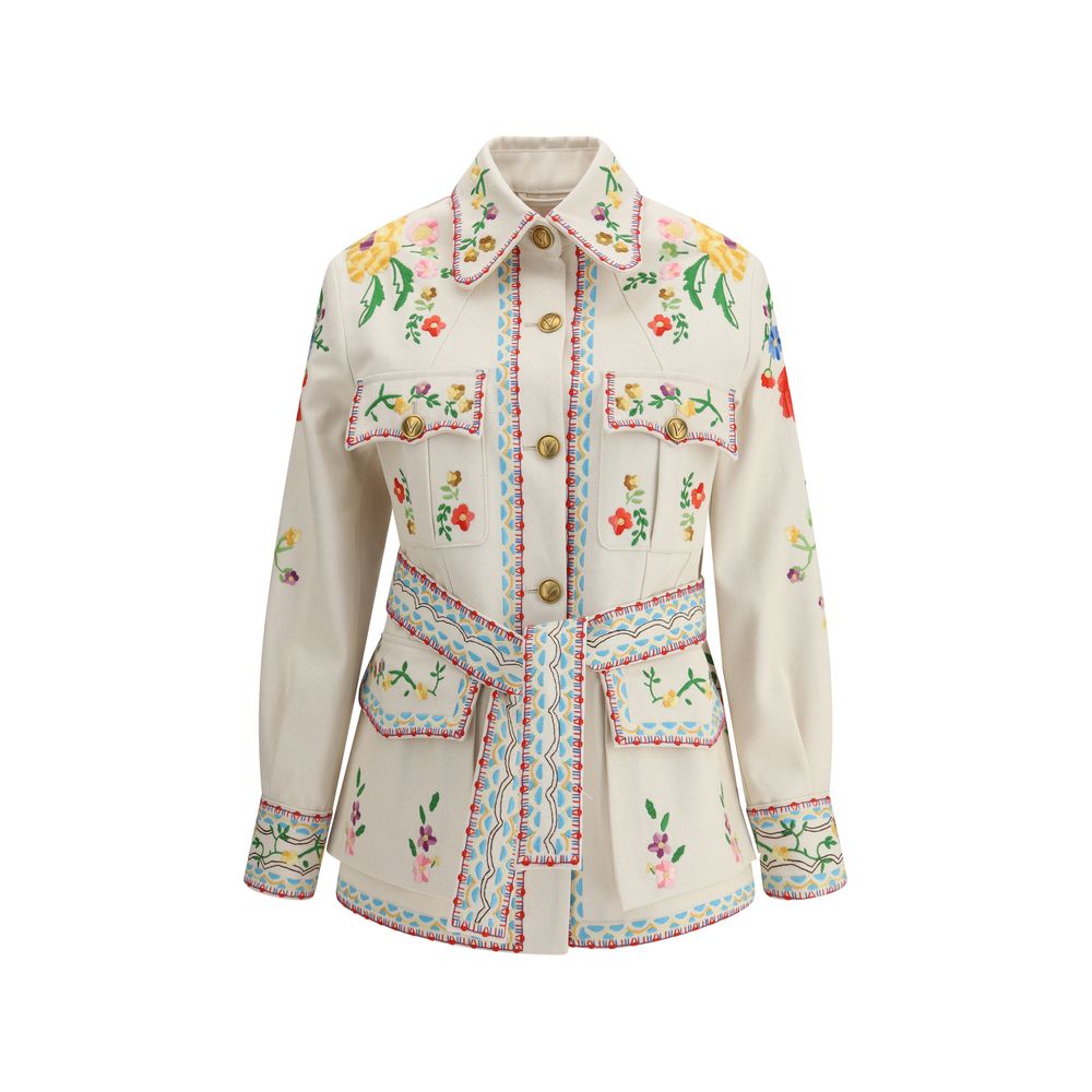 Valentino Broderet Denimjakke