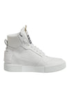 Dolce & Gabbana Hvide Læder High Top Sneakers Sko
